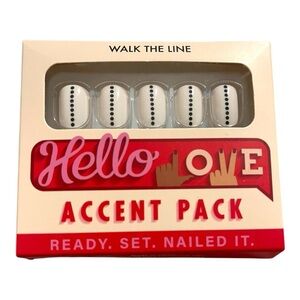 Hello Love Accent Nail Pack – “Walk the Line”